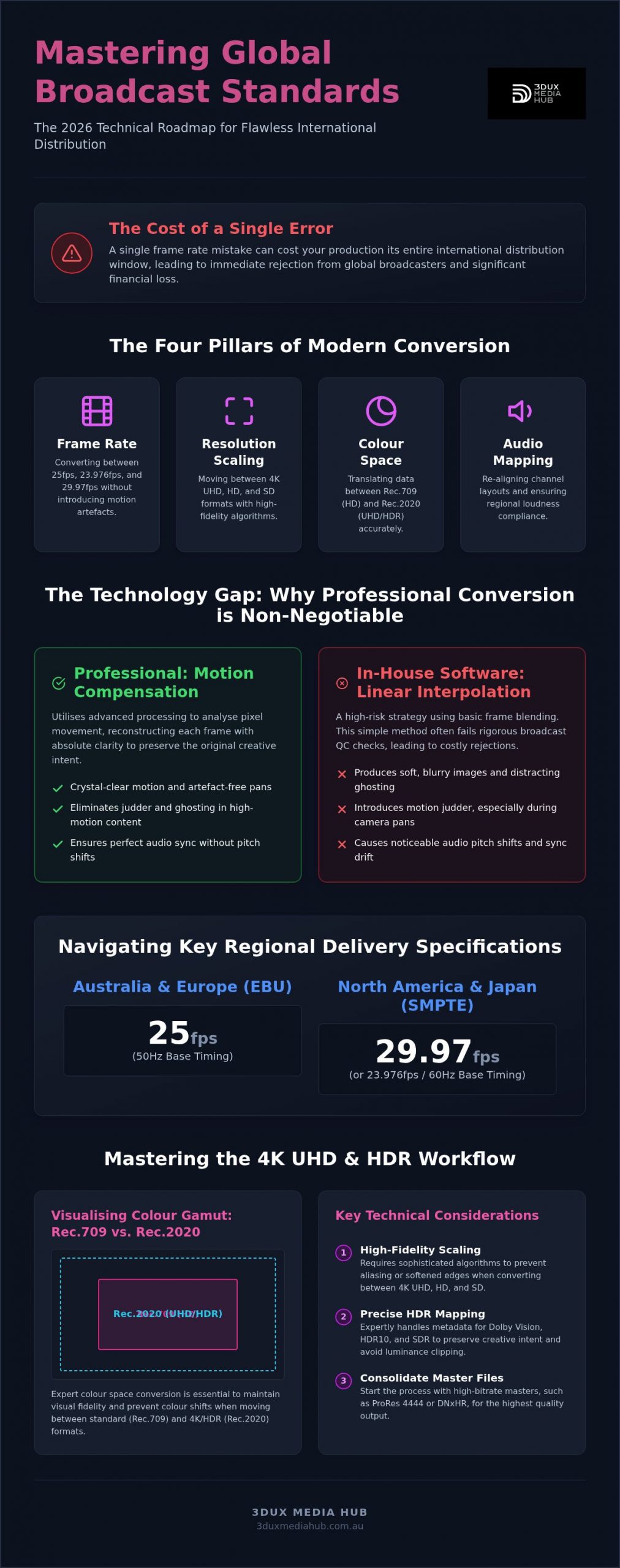 Broadcast Standards Conversion: 2026 Global Media Guide