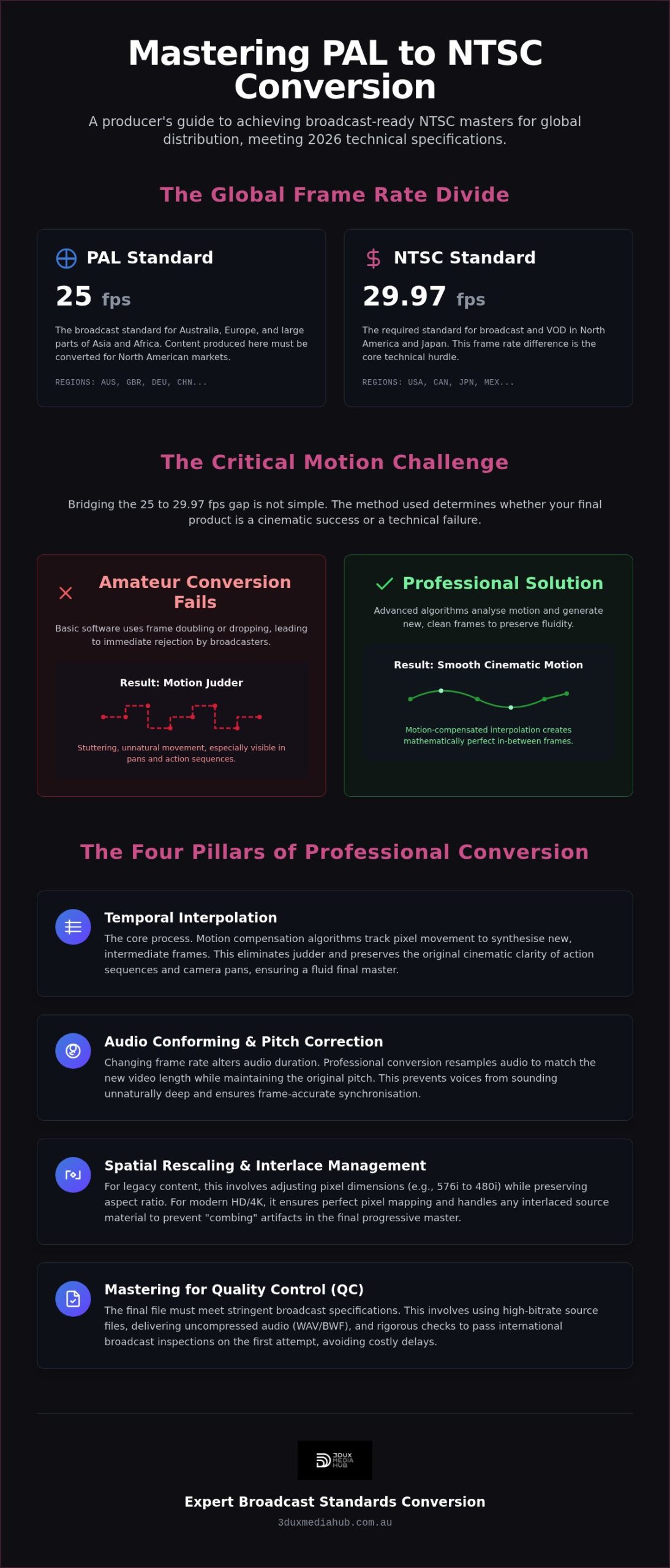 Professional Standards Conversion PAL to NTSC: A 2026 Distribution Guide
