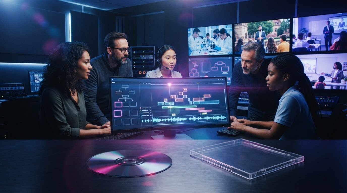 Blu-ray authoring services for educational videos