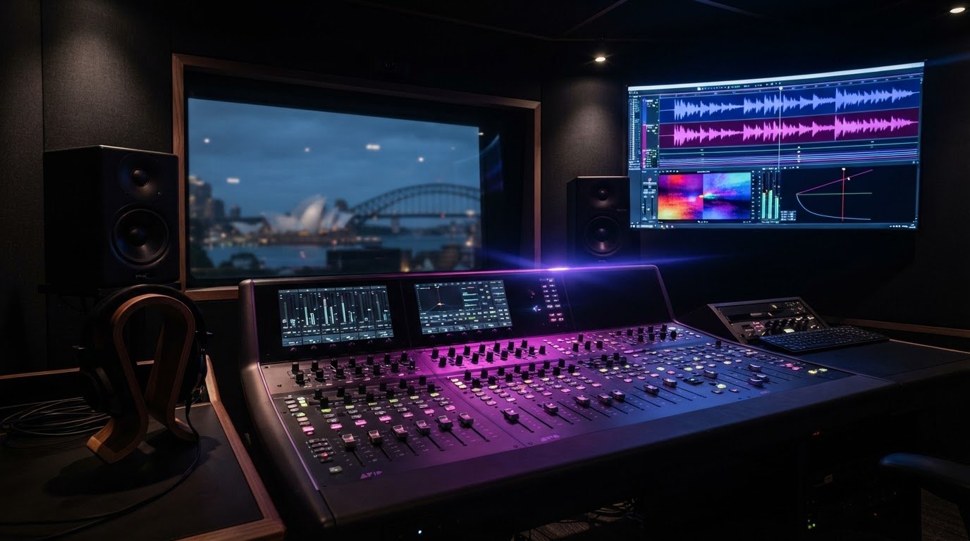 Broadcast post-production services in Australia for audio and mastering